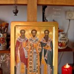 30 Ocak. Kutsallar ve Evrensel Öğretmenler arasındaki Babalarımız Yüce Vasil, Tanrıbilimci Gregori ve Yuhanna Hrizostomos