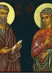 14 Temmuz Yetmişlerden Aziz Havari Akuila ve Azize Priskila