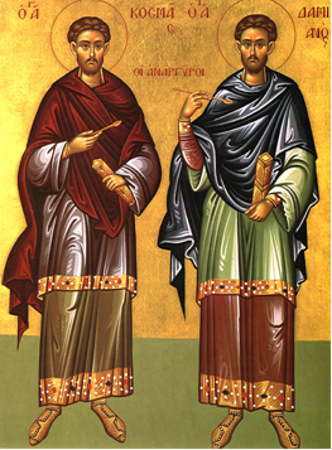 17 Ekim  Kutsal Şehitler Kosmas ve Damian, Kilikya’nın Gönüllüleri